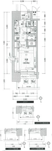 プレサンス難波元町の間取り画像
