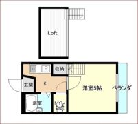 横広コーポの間取り画像