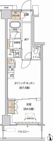 プライムネクサス大森北の間取り画像