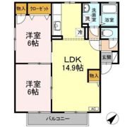 グランドール東野 Ⅱ棟-Aの間取り画像