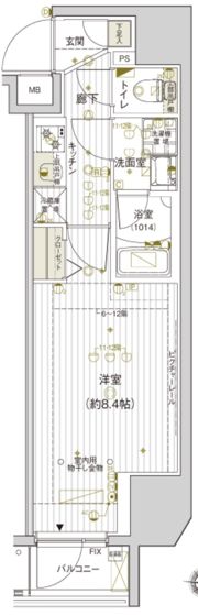 ヴァレッシア上野ノースシティの間取り画像