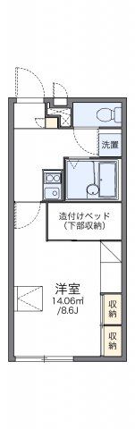 レオパレスウエストバレーの間取り画像