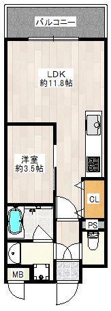 レクシア千代崎の間取り画像