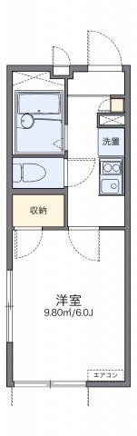 レオパレスコーエイ萩野の間取り画像