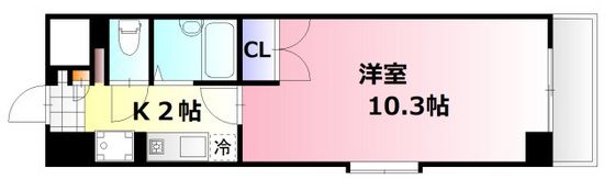 アルティメイトbuilding.楠木の間取り画像