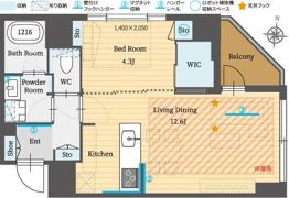 パークルール恵比寿の間取り画像