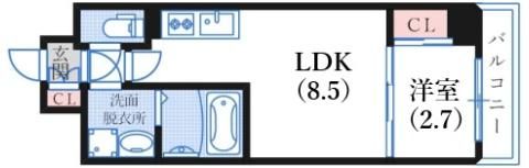 LIVIAZ KOBE LaMerの間取り画像