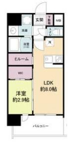 セレニテ天六ミラクの間取り画像