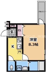 フジパレス西三荘II番館の間取り画像