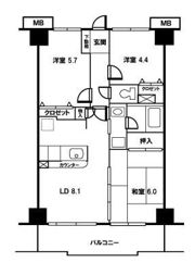 パークス新座の間取り画像