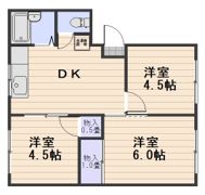 ニュー荒井荘A棟の間取り画像