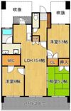 サンライフ小倉原町III 1403号室の間取り画像