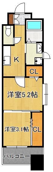 ギャラン竪町Neoの間取り画像