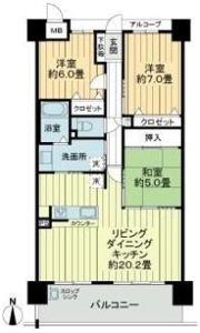 アルファステイツ城北御幸の間取り画像