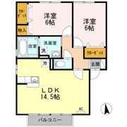 メルベーユ A棟の間取り画像