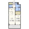 エスリード江坂アルテリアの間取り画像