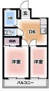 マンション香楽の間取り画像