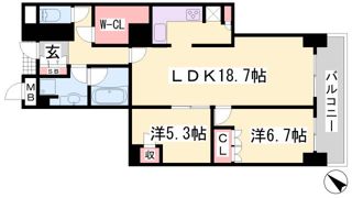 アーバンライフ神戸三宮ザ・タワーの間取り画像