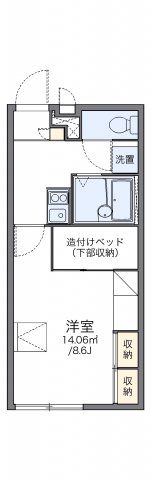 レオパレスエクセル ケンⅡの間取り画像