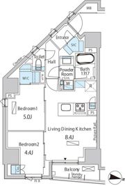 バウスフラッツ品川キャナルサイドの間取り画像