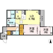 グランディール六丁の目の間取り画像