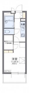 レオパレスプレステージ三津屋Ⅱの間取り画像