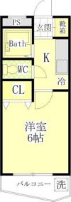 メゾンオレンジ1の間取り画像