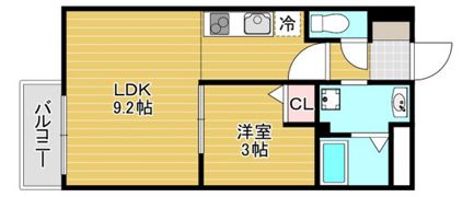 Led矢賀駅前の間取り画像