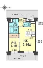 パレスコンフォート大和町の間取り画像
