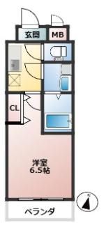 レークス新大阪ウエストの間取り画像