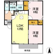 プレジャー C棟の間取り画像