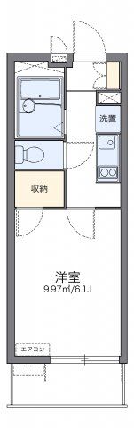 レオパレスホワイトヒルズ西生田の間取り画像