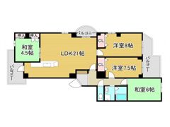 アビタシオン・アンの間取り画像