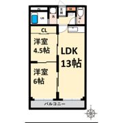 三恵上新庄ハイツの間取り画像