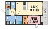ラシーヌ瓦屋町の間取り画像
