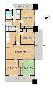 ロワールマンション東郷駅前の間取り画像