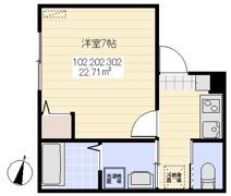 グロースリング東村山の間取り画像