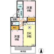 サニーハイツ B棟の間取り画像