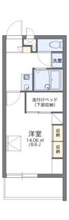 レオパレスHKスクエアの間取り画像