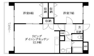 CITY SPIRE東石井の間取り画像