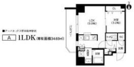 パークフラッツ野田阪神駅前の間取り画像