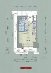プレサンス難波EASTモダニティの間取り画像