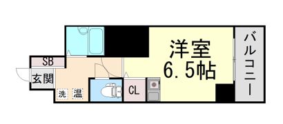 ヒューネット神戸元町の間取り画像