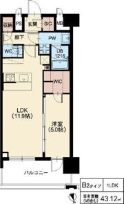 リッツ新大阪プレミアムの間取り画像