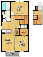 ヴィルヌーブ門司の間取り画像
