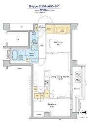 プラウドフラット品川大井町の間取り画像