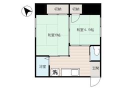 坂本町2丁目貸家の間取り画像