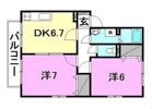 エムセリア B棟の間取り画像