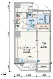 リヴシティ上野入谷の間取り画像