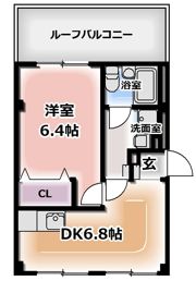 ハイツ濱口の間取り画像